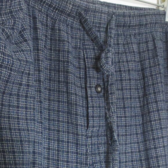 Sleep Collection 100% Cotton Navy White Plaid Flannel PJ Pants Men's Size XL - Picture 6 of 10